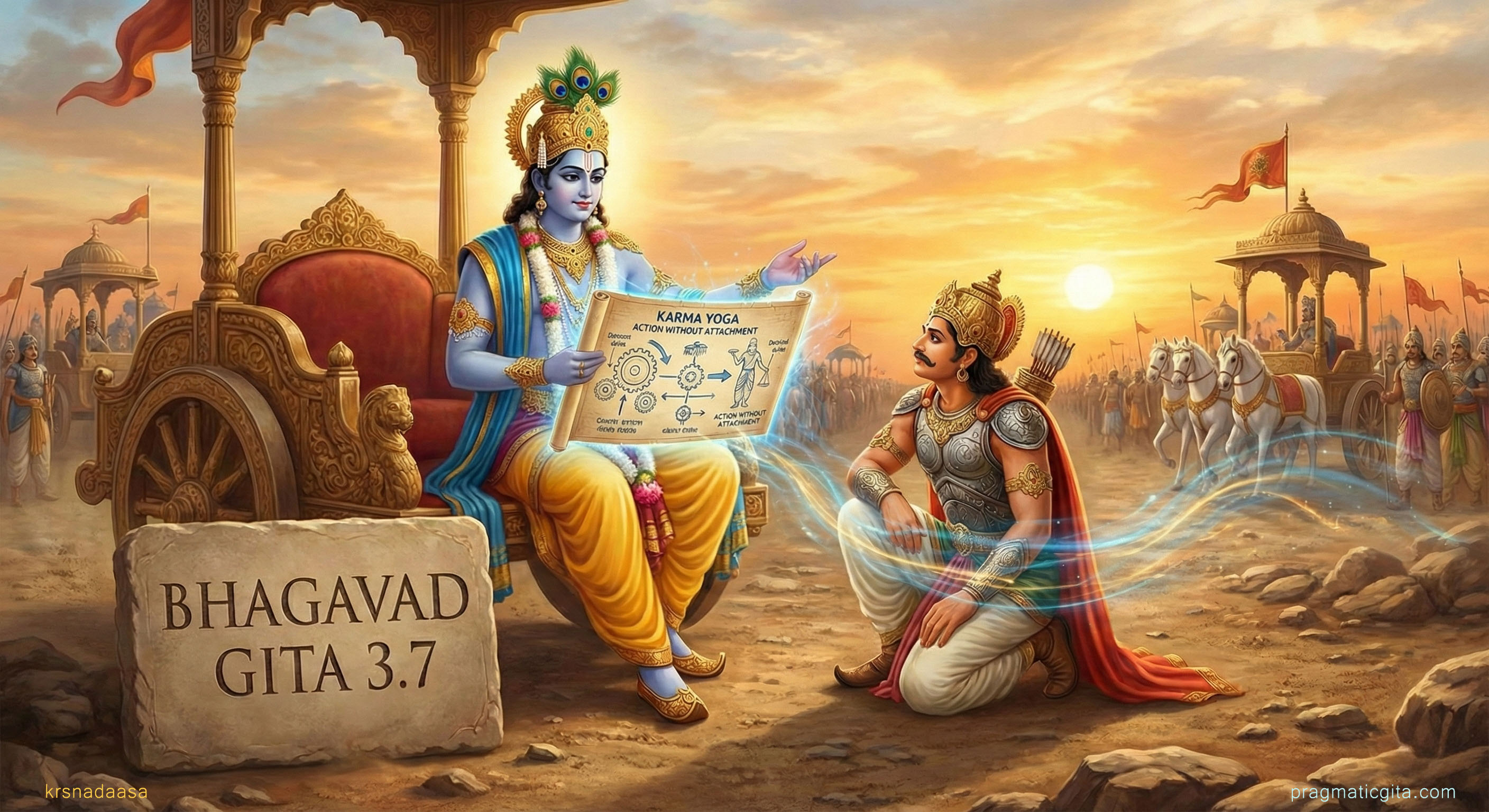 Action without attachment