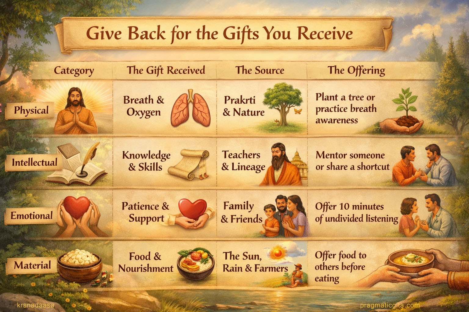 Living in sacred reciprocity